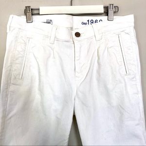 GAP 1969 white stretch jeans